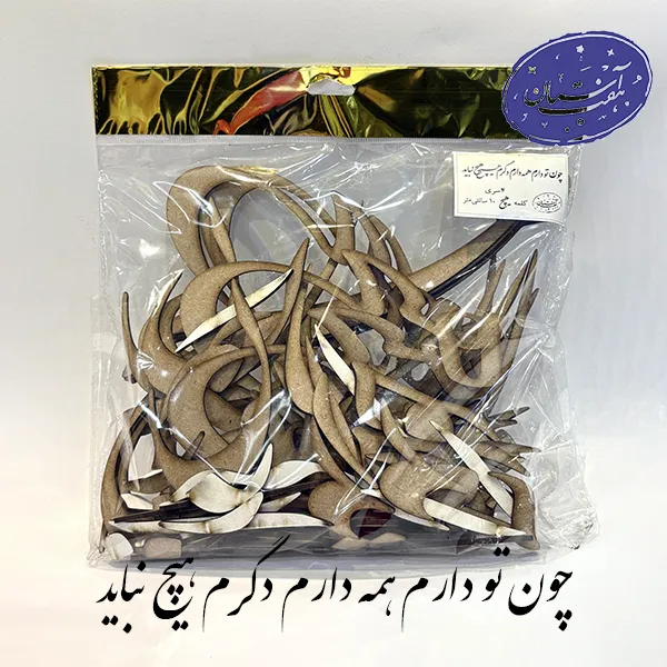 شابلون چوبی چون تو دارم همه دارم دگرم هیچ نباید